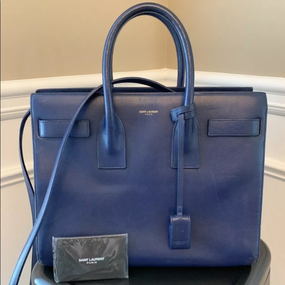 YSL Navy Sac De Jour !